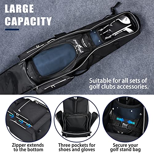 Golf Travel Bag with Support System and 600D Heavy Duty Oxford, Large Size Fits Full Set