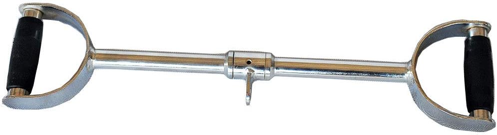 Qibylift Wide Grip Lat Pull Down Bar - V-Shaped Cable Attachment with Rubber Handgrips | Durable & Versatile