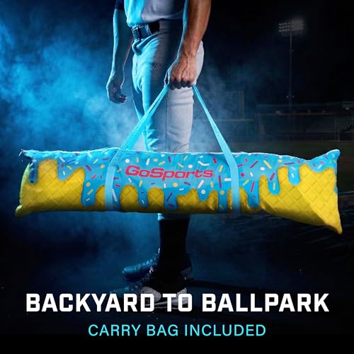 Drip Blue 7 ft x 7 ft Baseball & Softball Hitting Net with Strike Zone Practice Aid