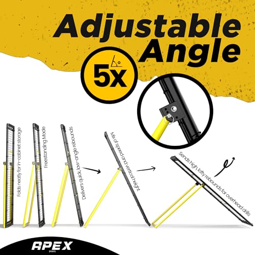 Apex Sports Volleyball Rebounder - Adjustable 7x4 ft Practice Net - Volleyball Rebounder