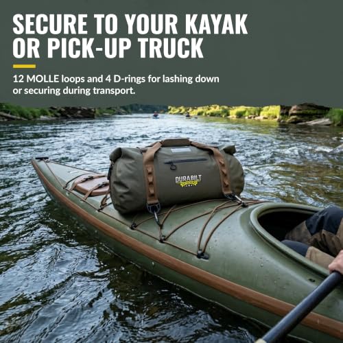 DuraBilt 80L Green Waterproof Tactical Duffel Bag & Dry Bag