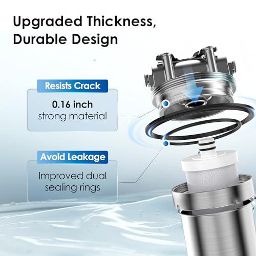 Waterdrop AS08 Stainless Steel Under Sink Water Filter System - Reduces Lead