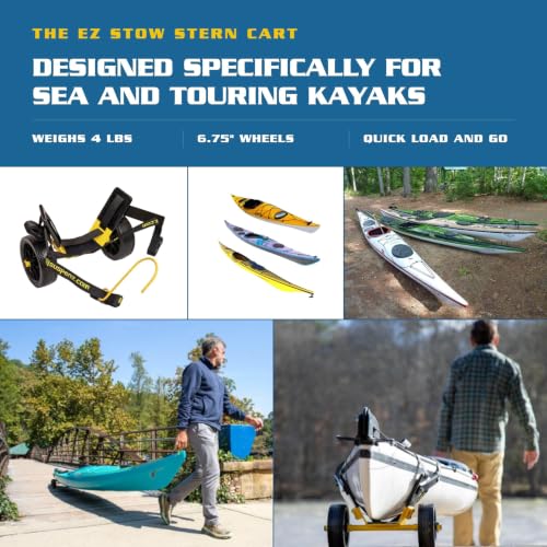 Suspenz Kayak & Canoe Transport Cart with Straps, Lightweight Aluminum Frame