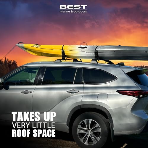 Kayak Roof Rack Saddles - Universal Carrier for Kayaks & Canoes - Roof Saddles