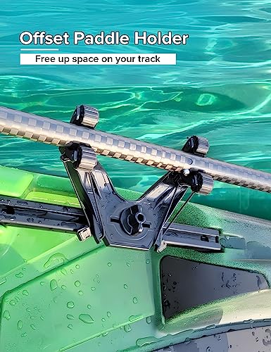 Offset Kayak Paddle Holder 2-Pack for Track Mounts - Fishing & Kayaking Accessories