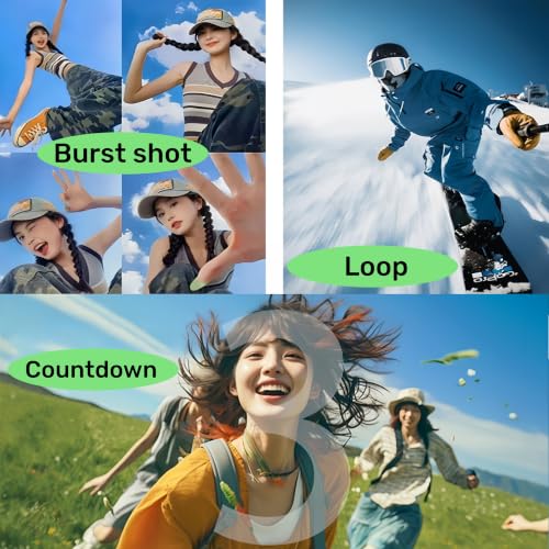 Digital Video Camera with 180° Dual-Rotating Lens 16GB Pocket Action Camera