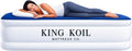 King Koil Luxury Cal King Air Mattress - Built-In Pump for Home & Camping | Double High, Waterproof Design