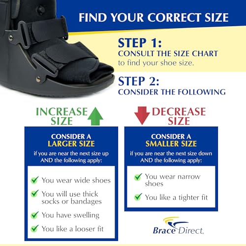 Brace Direct Large Air CAM Walking Boot for Foot & Ankle Support – Post-Surgical Recovery