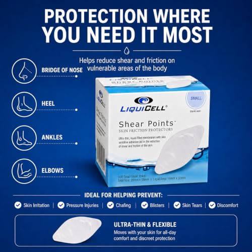 LiquiCell Shear and Friction Reduction Bandages - Small, 100 Pack