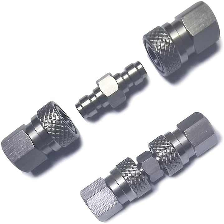 Skiennix 2 Pack Air Compressor Quick Disconnect Plug Coupler - Male Adapter for High Pressure PCP & Paintball