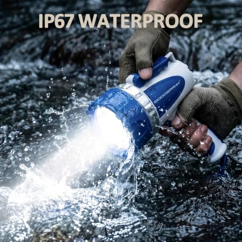 GOODSMANN 3000 Lumen Rechargeable LED Handheld Spotlight Waterproof Marine Searchlight