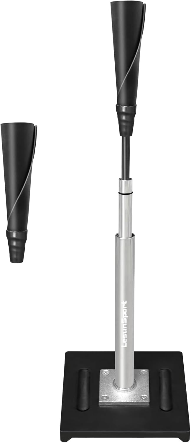 Skiennix Portable Baseball Batting Tee - Adjustable 24-46 Inches, Heavy-Duty Metal Base | Easy Assembly for Baseball, Softball, T-Ball