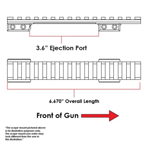EGW HD CZ 550, 602 Magnum Action Picatinny Scope Mount 20 MOA