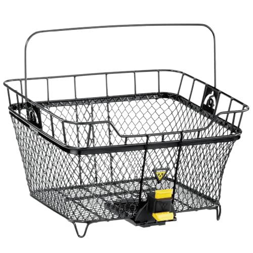 Rear Bike Basket for Cycling Storage - Durable Metal Mountable Carrier
