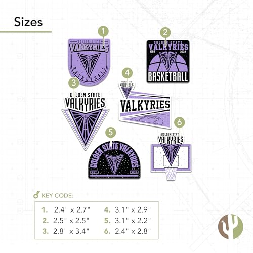 Golden State Valkyries Sticker Decal - Outdoor Vinyl Fan Sports Accessory