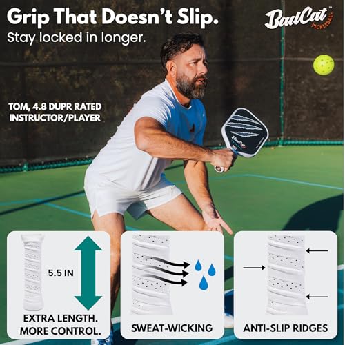 BadCat Pickleball Untamed ENVY Paddle with Raw Carbon Fiber, All-Court