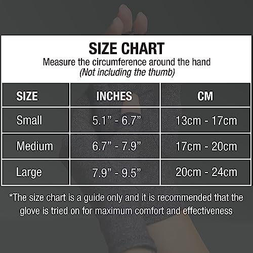 Heelbo Large Arthritis Compression Gloves for Pain Relief - Open-Finger, All-Day Comfort