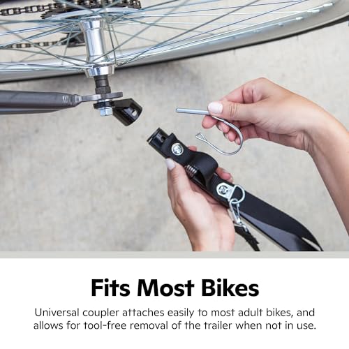Pet Bike Trailer for Small and Large Dogs Up to 50 lbs - Lightweight Bicycle Carrier