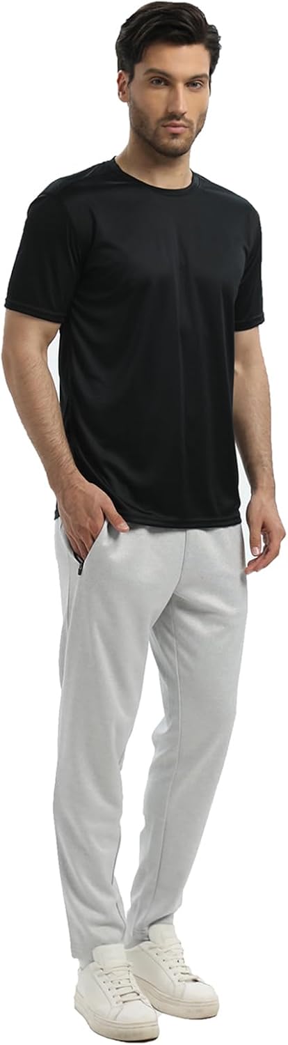 Skiennix Men's Quick Dry T-Shirts - Lightweight Short Sleeve Workout Tops | 5/6 Pack for Gym & Running