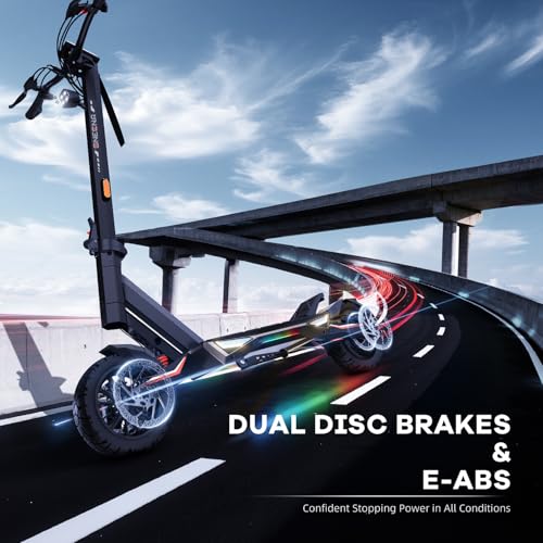 Joyful Rider 1000W Electric Scooter 30MPH Long Range Off-Road Foldable Adult E-Scooter