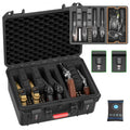Kinghardcase Pistol Gun Case for Multiple Handguns & Magazines - Ink Black