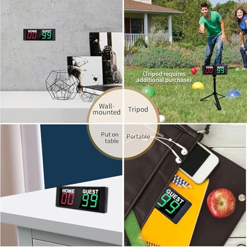 Rechargeable Electronic Scoreboard for Indoor & Outdoor Games with Remote Control