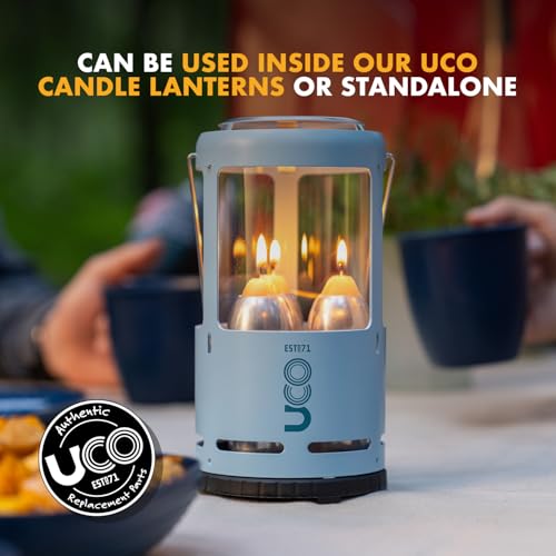 UCO 12-Hour Natural Beeswax Survival Candles 20-Pack for Emergency & Camping