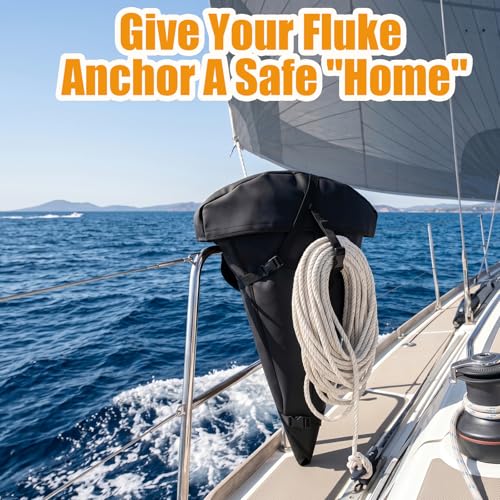 Boat Anchor Storage Bag - Heavy Duty Neoprene Wrap with Buckle Straps, 32x26 Inches