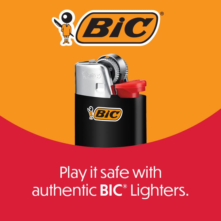 BIC Animal Lover Series Maxi Pocket Lighters - Pack of 50, Child-Resistant