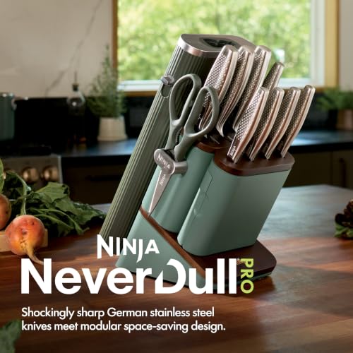 Ninja NeverDull Pro 11-Piece Knife Set with Forest Sage Finish