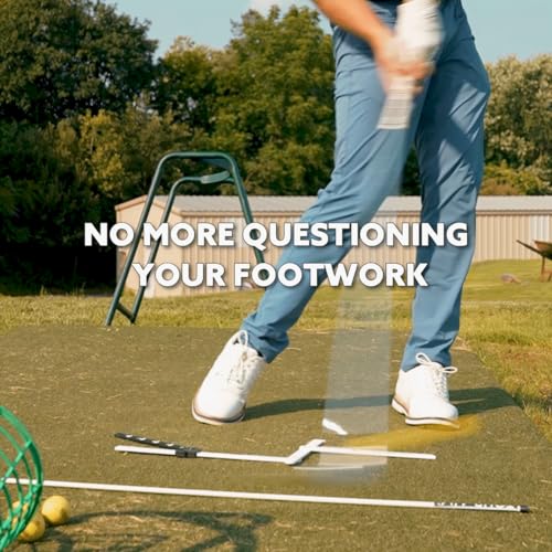 Golf Alignment and Stance Training Aid for Left & Right Handed Players - Portable Practice Tool