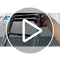 4 Step Telescopic Boat Ladder - Stainless Steel Marine Dock & Pontoon Ladder - Max 900lb Capacity - Hoffen