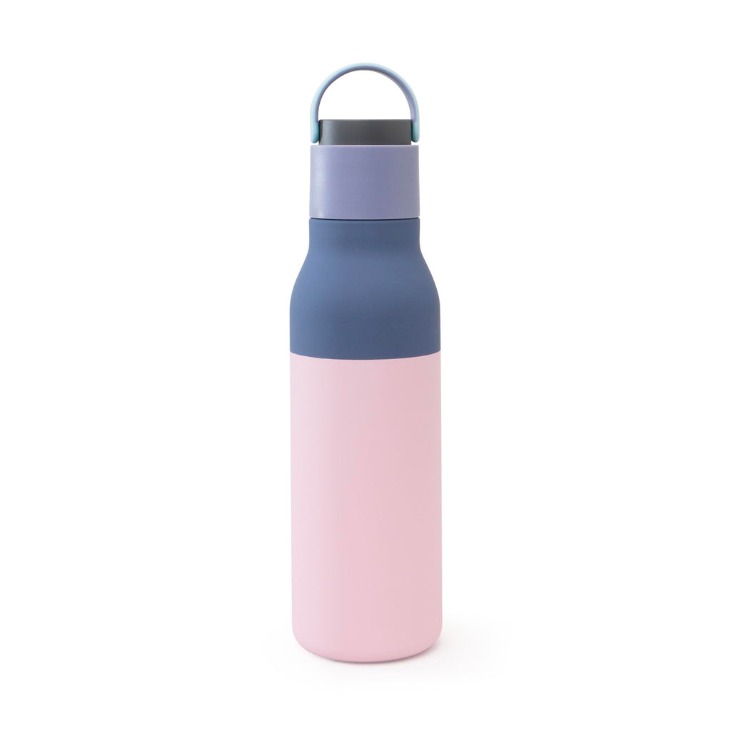 Metro Water Bottle, Double Lined Insulated Water Bottle with Pop-Up Straw and Handle, Keeps Drinks Cold for 24hrs Sleek Durable Design for Stylish Hydration 22oz/650ml, BPA Free