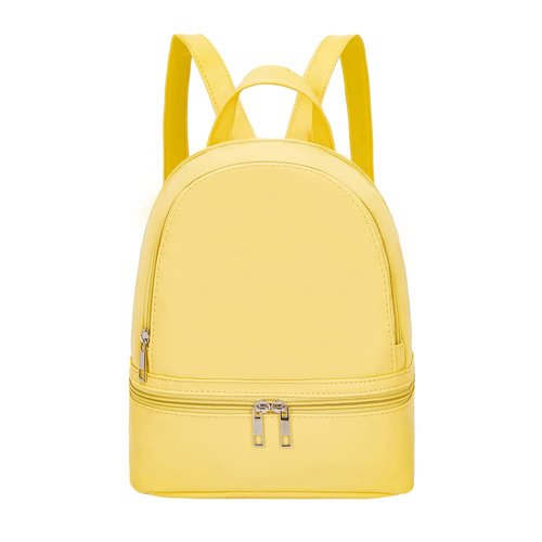 YiXiamo Cute Fashion Mini Backpack Leather for Women (yellow1)