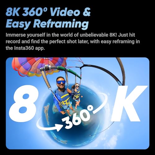 Insta360 X4 Waterproof 8K 360 Action Camera Bundle - No Micro SD Card