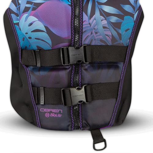 O'Brien Women's Flex V-Back Neoprene Life Jacket for Watersports, Purple XL