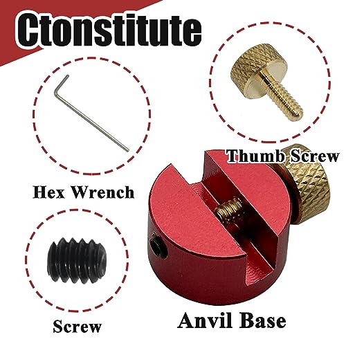 Locking Anvil Base Kit for Caliper Length Measurement - Metal Industrial Tool Set