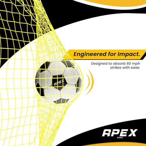 Apex Sports 12x6 FT Portable Soccer Goal with Precision Target - AP008