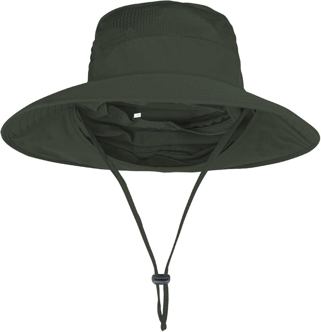 Skiennix Sun Hat - UPF 50+ Breathable Wide Brim Fishing & Safari Bucket Hat | Summer UV Protection