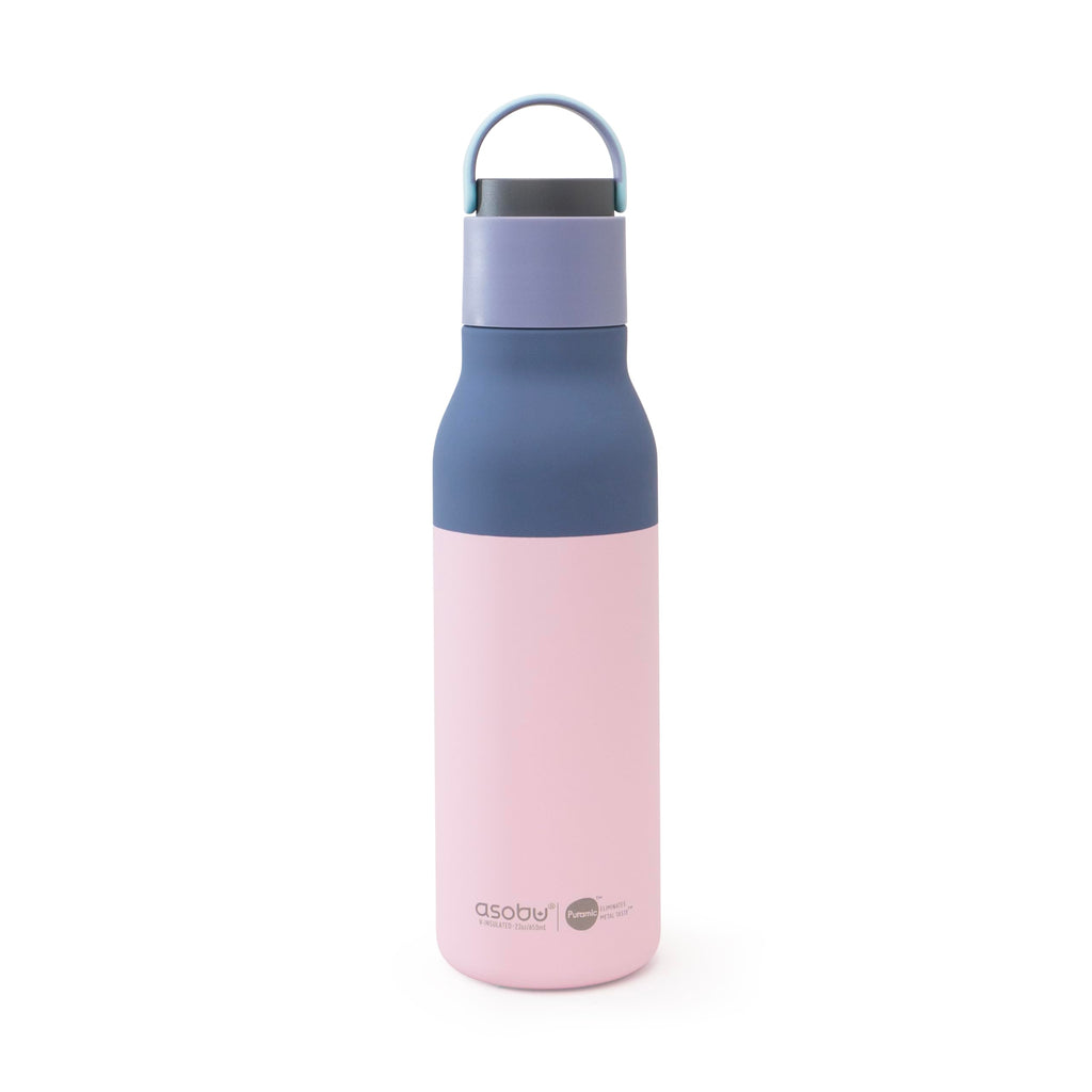 Metro Water Bottle, Double Lined Insulated Water Bottle with Pop-Up Straw and Handle, Keeps Drinks Cold for 24hrs Sleek Durable Design for Stylish Hydration 22oz/650ml, BPA Free