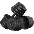 Yaheetech Adjustable Dumbbell Set 66lb with Spinlock Collars - Black