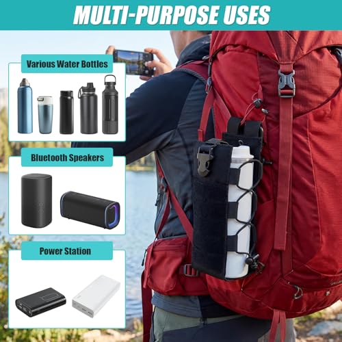 2 Pack Fuel Bottle Holder Black Stylish Style Rugged Durable Motorcycle Gear