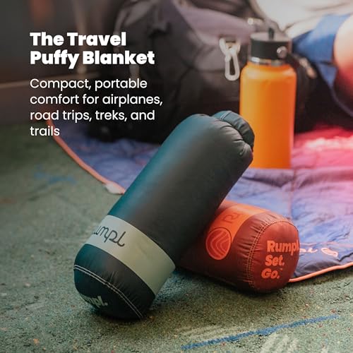 Rumpl Deepwater Travel Puffy Blanket - Ultra-Packable, Recycled, Waterproof