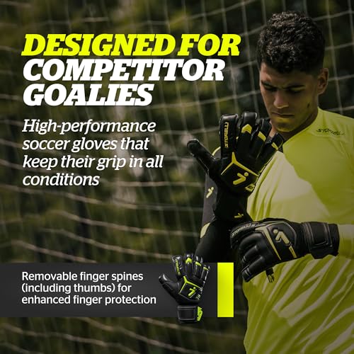 Storelli Gladiator 3 GK Gloves - Elite High-Impact Soccer Goalkeeper Gloves