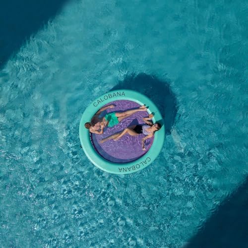 Pink 8ft Water Hammock Inflatable Floating Ring for Adults - CALOBANA