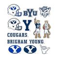 BYU Cougars Sticker Decal 8.5x11 Inches - College Spirit Vinyl Sheet
