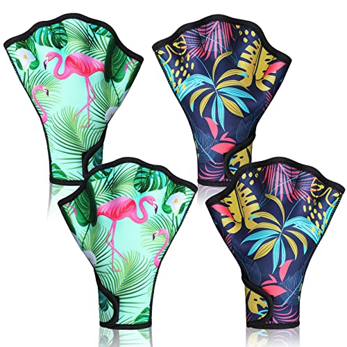 Waterproof Swimming Gloves for Water Aerobics and Water Sports - 2 Pairs