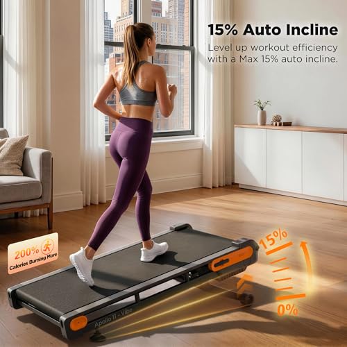 VITALWALK Portable Walking Pad Treadmill with Incline for Home & Office