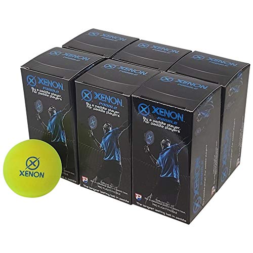 X Xenon Platform Tennis Balls - Dozen (12 Balls) Bright Yellow, Official Tour Quality