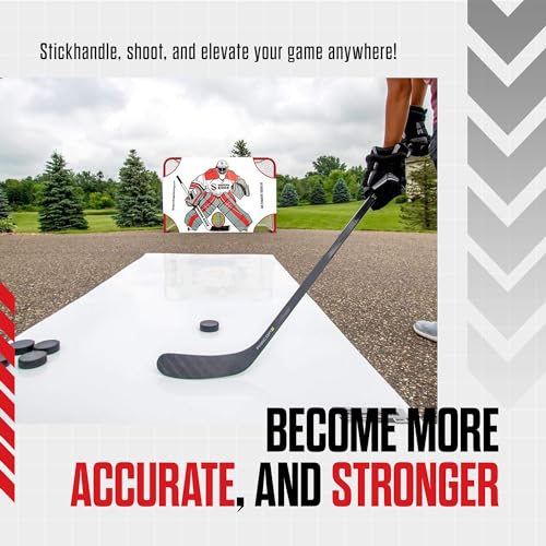 Hockey Shooting Pad 24 x 48-Inch Practice Ice Surface for Shooting and Stickhandling